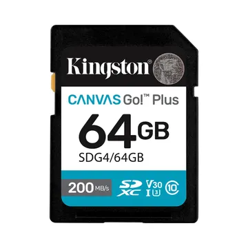 Kingston Canvas Go! Plus SD Memory Card 64GB