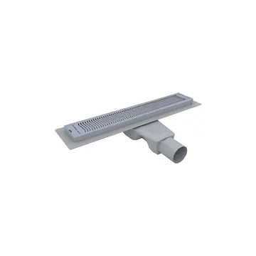 Pilete lineare trup plastik koke inox 304, S, 33cm, horizontale &oslash; 50 sifon S 360&deg;, kundra aromave – ISS-133-04