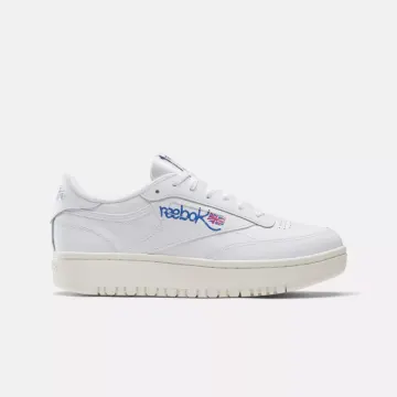 Reebok Women’s Club C Double Shoes – Ftwr White / Chalk / Step Purple
