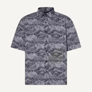 Oakley Men’s Outdoor Printed Shirt – Mountain Black Cement