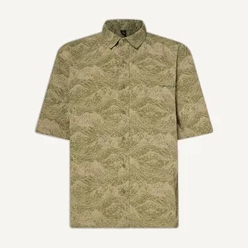 Oakley Men’s Outdoor Printed Shirt – Mountain Green Pebble