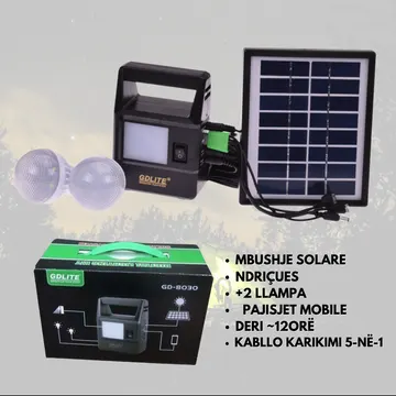 Sistemi solar për ndriçim dhe mbushje të telefonave GDLITE GD-8030