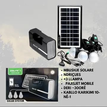 Sistemi solar për ndriçim dhe mbushje të telefonave GDLITE-1 Plus