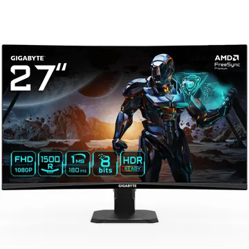 Monitor Gigabyte GS27FC 27″ FHD Curved 180Hz 1ms