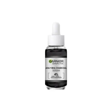 GARNIER 4% AHA + BHA NIACINAMIDE CHARCOAL SERUM