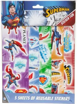 Set ngjitësesh Pyramid International DC Superman 5 fletë të ripërdorshme, 29x21 cm