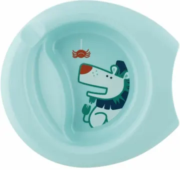 Tas ushqimi Chicco për bebe 6+ muaj, BPA-free, me bazë anti-rrëshqitëse, blu