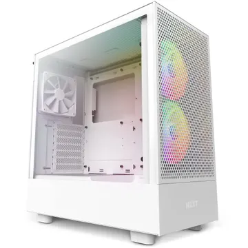 Kasë Kompjuteri - NZXT H5 Flow RGB White
