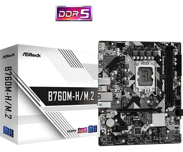 Motherboard ASRock B760M-HDV M2 D5 LGA 1700 (Intel 12th 13th 14th Gen) DDR5