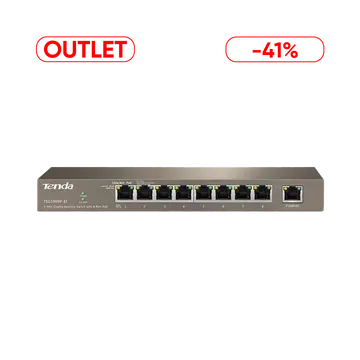 Tenda TEG1009P-EI | Switch | 8x RJ45 1000Mb/s, PoE, 99W