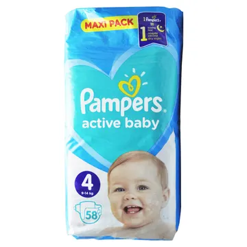 PAMPERS ACTIVE BABY 9-14 KG*58