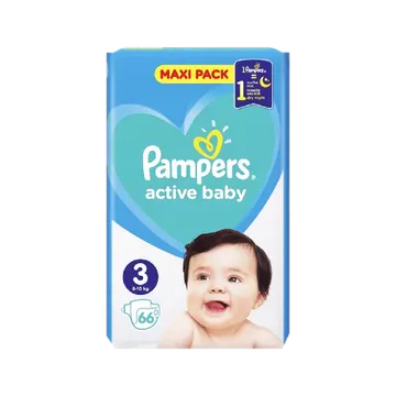 PAMPERS ACTIVE BA. 3x66 6-10KG