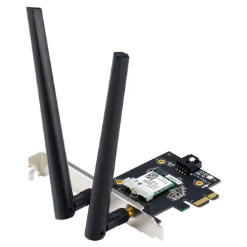 Kartë Rrjeti ASUS PCE-AXE5400 / Wi-Fi 6E / Tri-Band / PCIe