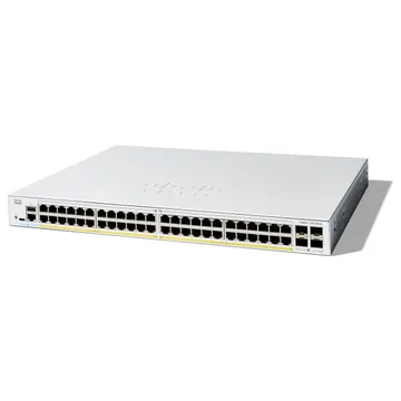 Cisco Catalyst C1300-48P-4G 48-Port Gigabit PoE+ Managed Switch me 4x 1G SFP Uplink 370W Rackmount Business Network Switch