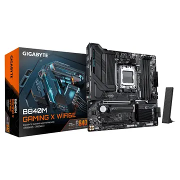 Pllakë Amë AMD AM5 GigaByte B840M Gaming X / Wi‑Fi 6E / DDR5