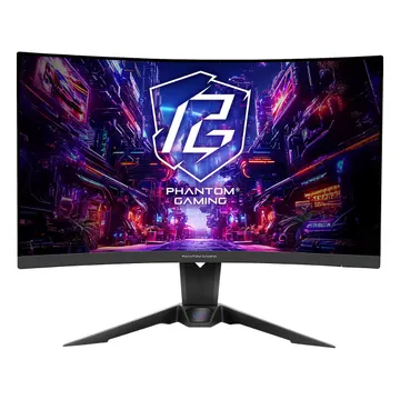 Monitor Gaming ASRock PG27QRT2A / 27" / Quad HD VA / LED / 180 Hz / 1 ms / HDMI+DP / Curved - Zezë