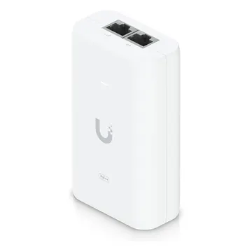 Ubiquiti U-POE++ 60W Gigabit PoE++ Injector White | 802.3bt Power Adapter for UniFi Devices