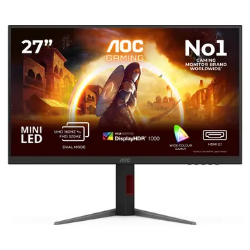 Monitor Gaming AOC U27G4XM / 27"/ 4K Ultra HD Fast IPS LED / 160Hz / 1ms / HDMI+DP - Zezë