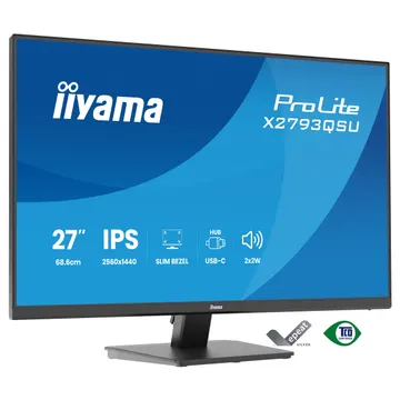Monitor IIYAMA X2793QSU-B1 / 27"/ Quad HD IPS / LED / 75Hz / 1ms / HDMI+USB+DP - Zezë