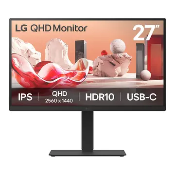 Monitor për punë LG 27BA75QB-B / 27" / WQHD IPS LED / 100 Hz / 5 ms / HDMI+DP+USB / Zezë