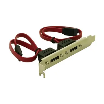 Slotbracket Delock – 2x Internal SATA në 2x External eSATA
