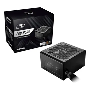 Furnizues Energjie ASRock Pro Series PRO‑650B / 650W / 80 PLUS Bronze / ATX