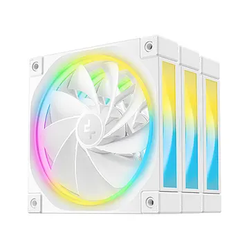 Ftohës për Kasë 120mm DeepCool FL12R / 3 Pack - Bardhë