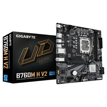 Pllakë Amë Intel Gigabyte B760M H V2 / LGA 1700 / DDR5 / HDMI+DP