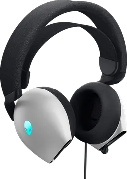 Kufje Gaming Dell Alienware AW520H / Wired / USB + 3.5mm / 40mm / 337g – Bardhë