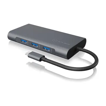 Docking Station ICY BOX IB‑DK4040‑CPD / 10‑in‑1 / PD 100W / 3xUSB-A / 1xUSB-C / 1xHDMI / 1xVGA – Zezë