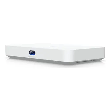 Ubiquiti UniFi Cloud Gateway Fiber (UCG-Fiber) – 10G Router Gateway, 4× 2.5GbE Switch, 10G SFP+, PoE+, Firewall, VPN, UniFi Controller