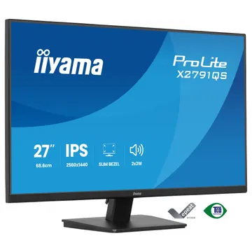 Monitor IIYAMA X2791QS-B1 / 27"/ Quad HD IPS LED / 75Hz / 1ms / HDMI+DP - Zezë