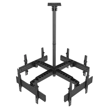 Mbajtëse për TV Equip montim në tavan / 4 ekrane / 37”–65” deri 30kg