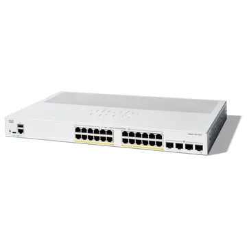 Cisco Catalyst C1300-24P-4G 24-Port Gigabit PoE+ Managed Switch me 4x 1G SFP Uplink 195W Rackmount Business Switch