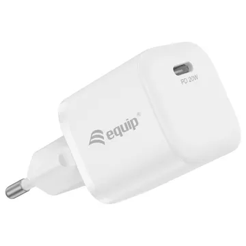 Adapter Equip 1-Port USB-C PD / 25 copë - Bardhë