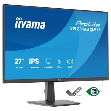 Monitor iiyama ProLite XB2793QSU-B1 / 27"/ Quad HD IPS / LED / 75Hz / 1ms / HDMI+USB+DP - Zezë