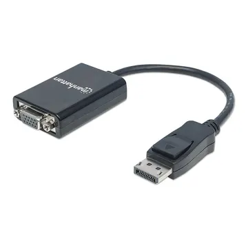 Konvertues Manhattan / DisplayPort në VGA për PC monitor dhe projektor