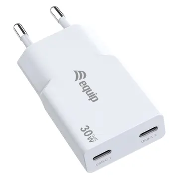 Adapter Equip 2-Port USB-C PD3.0 / USB-A GaN Slim 30W – Bardhë