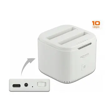 Duplikator DeLOCK / 2×2.5″ SATA HDD/SSD - Bardhë