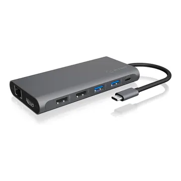 Docking Station ICY BOX IB-DK4050-CPD 12-in-1 / USB-C / 100W PD