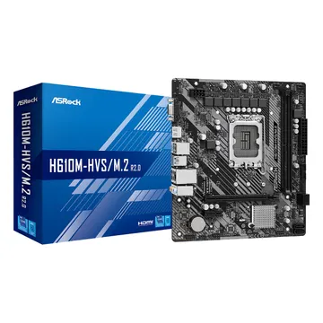 Pllakë Amë ASRock H610M-HVS / M.2 R2.0 / LGA 1700 / DDR4 / HDMI+VGA