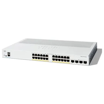 Cisco Catalyst C1200-24P-4G Smart Managed 24-Port Gigabit PoE+ Switch me 4x SFP Uplink Rackmount 195W