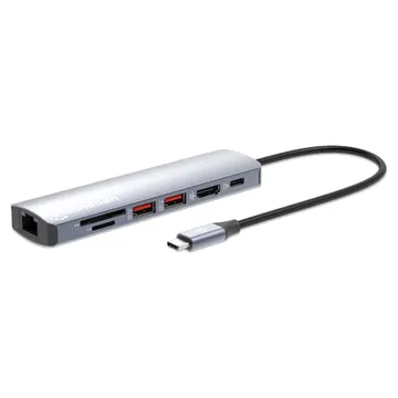 Docking station MANHATTAN / 7-in-1 / 4K / USB-C / 1xHDMI / 2xUSB / 10Gb/s – Zezë