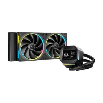 Ftohës për Procesor K Cooler Water Cooling Deepcool LM240 - Zezë