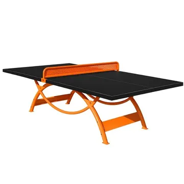 Tavolinë Pingpongu Outdoor e Zezë me Portokalli