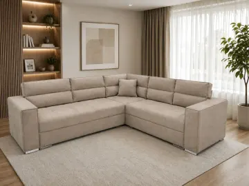 Kend i djathte divani, Grey plus, 240x300cm, sorella 05