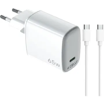 KARIKUES CELLY 65W + KABELL USB-C - USB-C