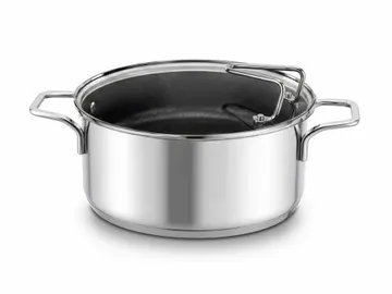 Tenxhere me Kapak Delimano Classic Stainless Steel