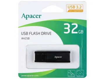 MEMORJE USB 32GB APACER AP32GAH25BB-1 3.2 BLACK