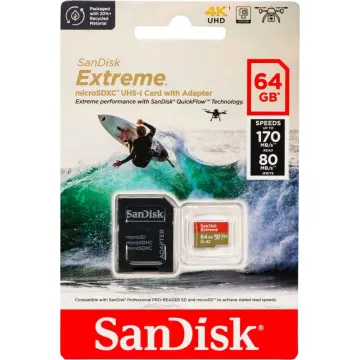 MEMORY CARD 64GB SANDISK ULTRA MICRO SDXC 170 Mbps